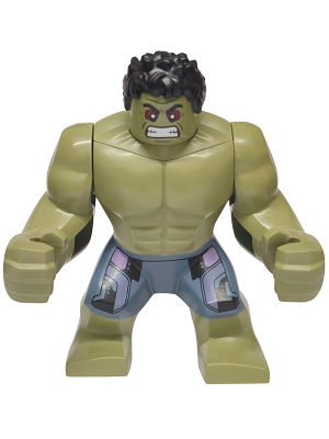 Hulk - Giant, Sand Blue Pants with Lavender Panels, Raging with Clenched Teeth (sh1104)