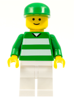 Soccer Fan Green and White Team, Green Cap (soc046)