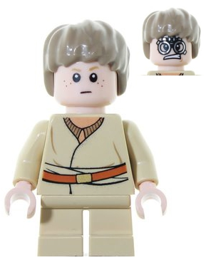 Anakin Skywalker - Short Legs, Short Tousled Hair, Belt with Gold Buckle (sw0349)