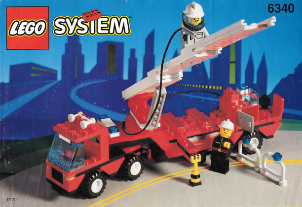 6340 Hook & Ladder (Used) LEGO Town