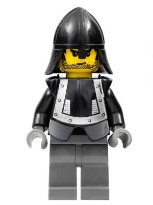 Breastplate - Armor over Black, Black Neck-Protector (cas309)
