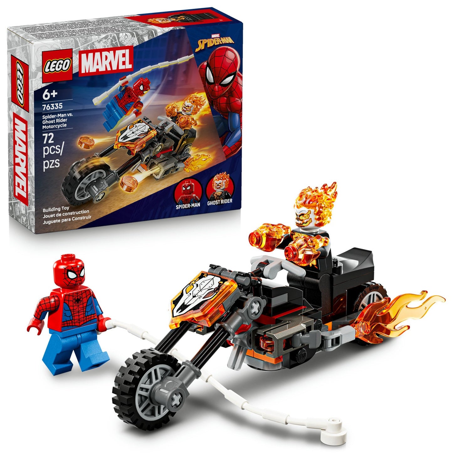 76335 Spider-Man vs. Ghost Rider Motorcycle
