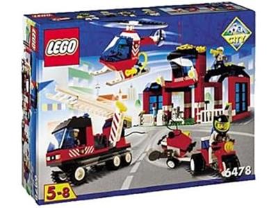 6478 Fire Fighters' HQ (Retired) LEGO Town