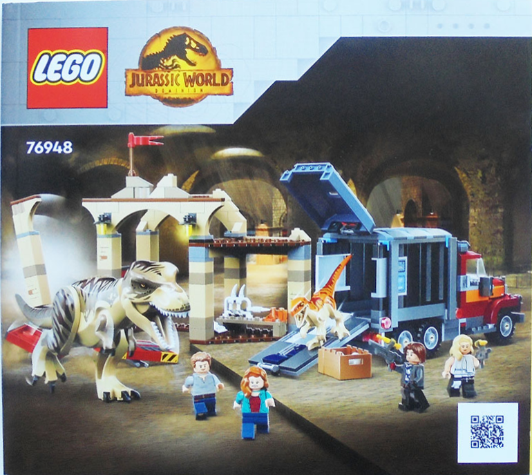 76948 T. rex & Atrociraptor Dinosaur Breakout (Used) LEGO Jurassic World