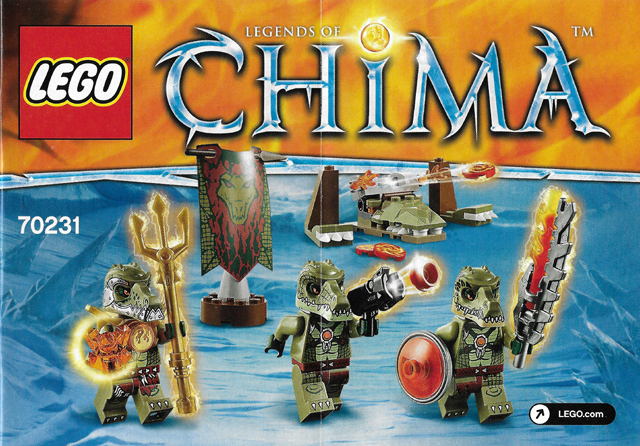 70231 Crocodile Tribe Pack (Used) LEGO Legends of Chima
