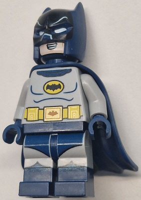 Batman - Classic TV Series, Goggles, Light Bluish Gray Torso, Flexible Rubber Cape (sh0986)
