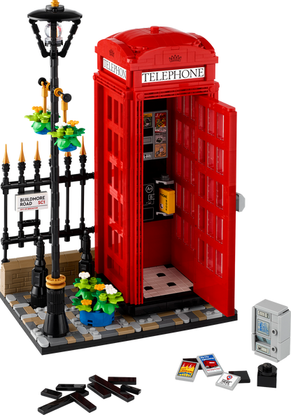 21347 Red London Telephone Box (Retired) LEGO Ideas