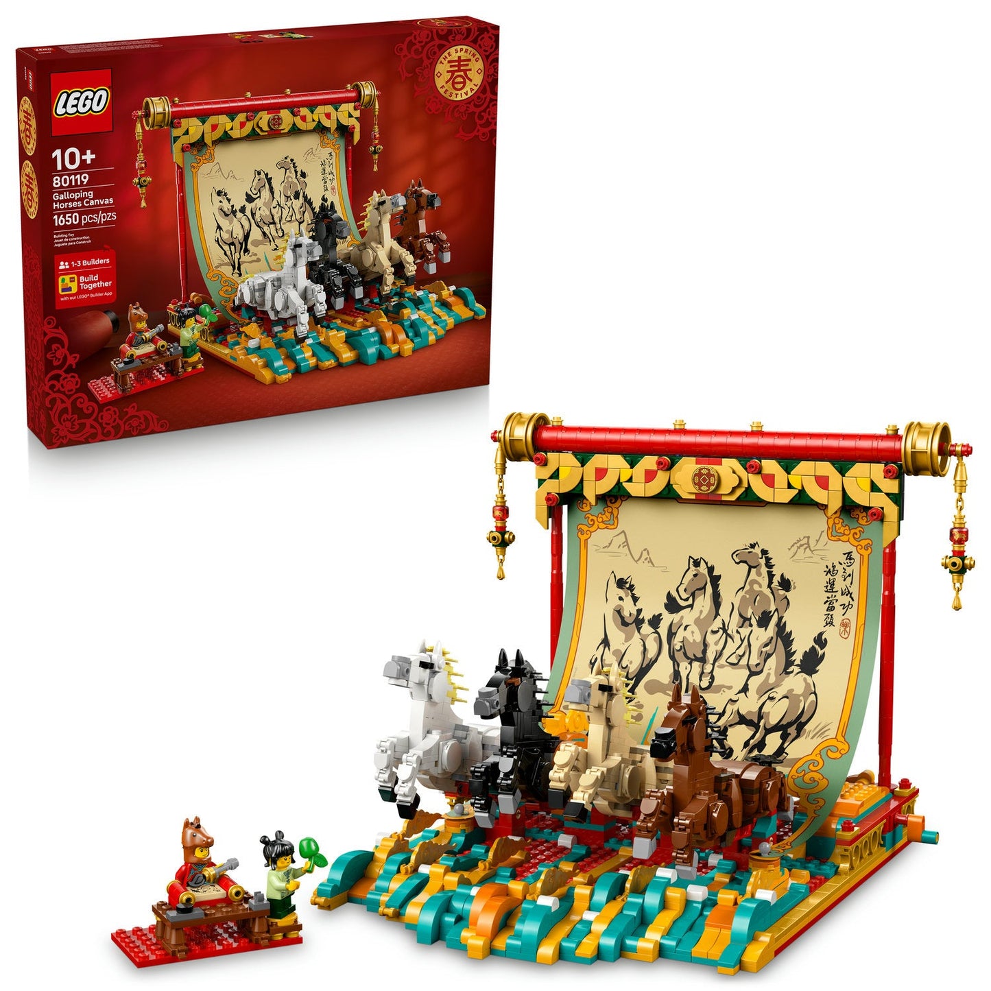 80119 Galloping Horses Canvas