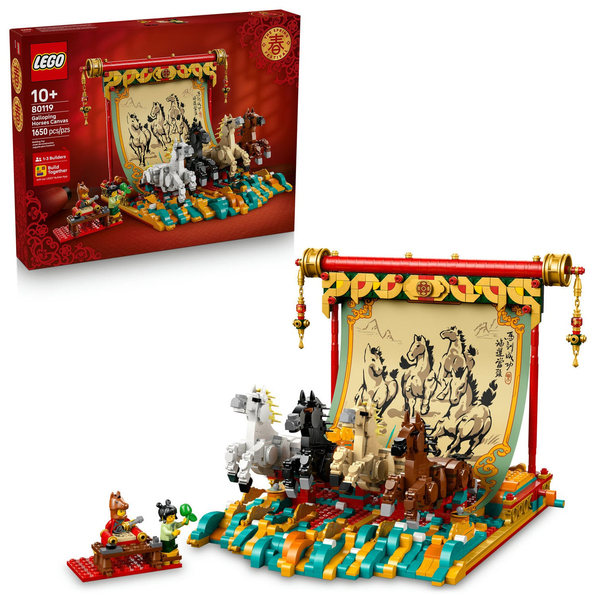 80119 Galloping Horse Canvas (Retired) LEGO Seasonal