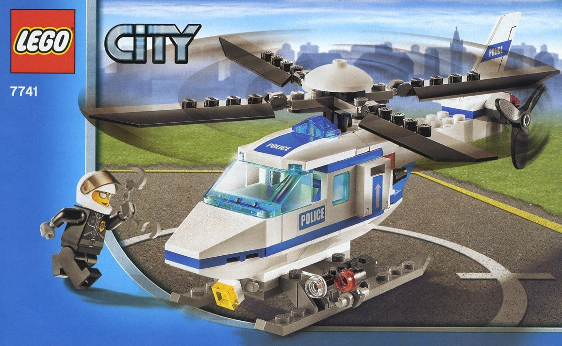 7741 Police Helicopter (Used) LEGO Town