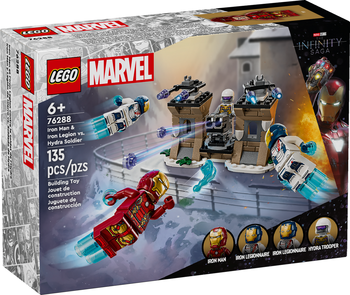 76288 Iron Man & Iron Legion vs. Hydra Soldier (Retired) LEGO Super Heroes