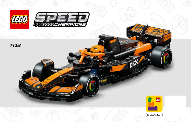 77251 McLaren F1 Team MCL38 (Used) LEGO Speed Champions