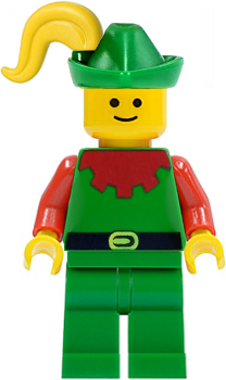 Forestman - Red, Green Hat, Yellow Plume (cas138)