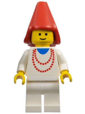 Maiden with Necklace - White Legs, Red Cone Hat (cas216)