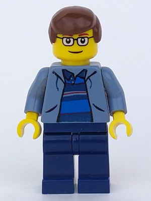 Peter Parker 2 - Sand Blue Jacket, Dark Blue Legs, Brown Male Hair (spd007)