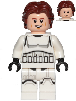 Han Solo - Stormtrooper Outfit, Printed Legs, Shoulder Belts, Open Mouth Smile / Determined (sw1204)