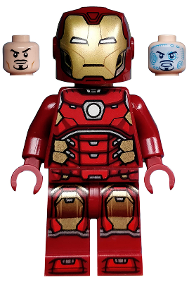 Iron Man - Silver Hexagon on Chest (sh0612)