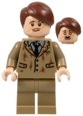 Professor Remus Lupin - Dark Tan Suit, Tattered (hp367)