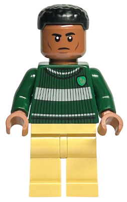 Blaise Zabini - Dark Green Slytherin Quidditch Sweater, Tan Legs (hp401)