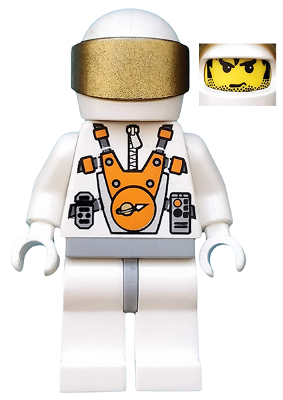 Mars Mission Astronaut with Helmet and Messy Hair and Stubble (mm003)