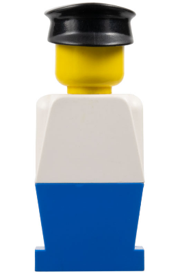 LEGOLAND - White Torso, Blue Legs, Black Hat (old005)