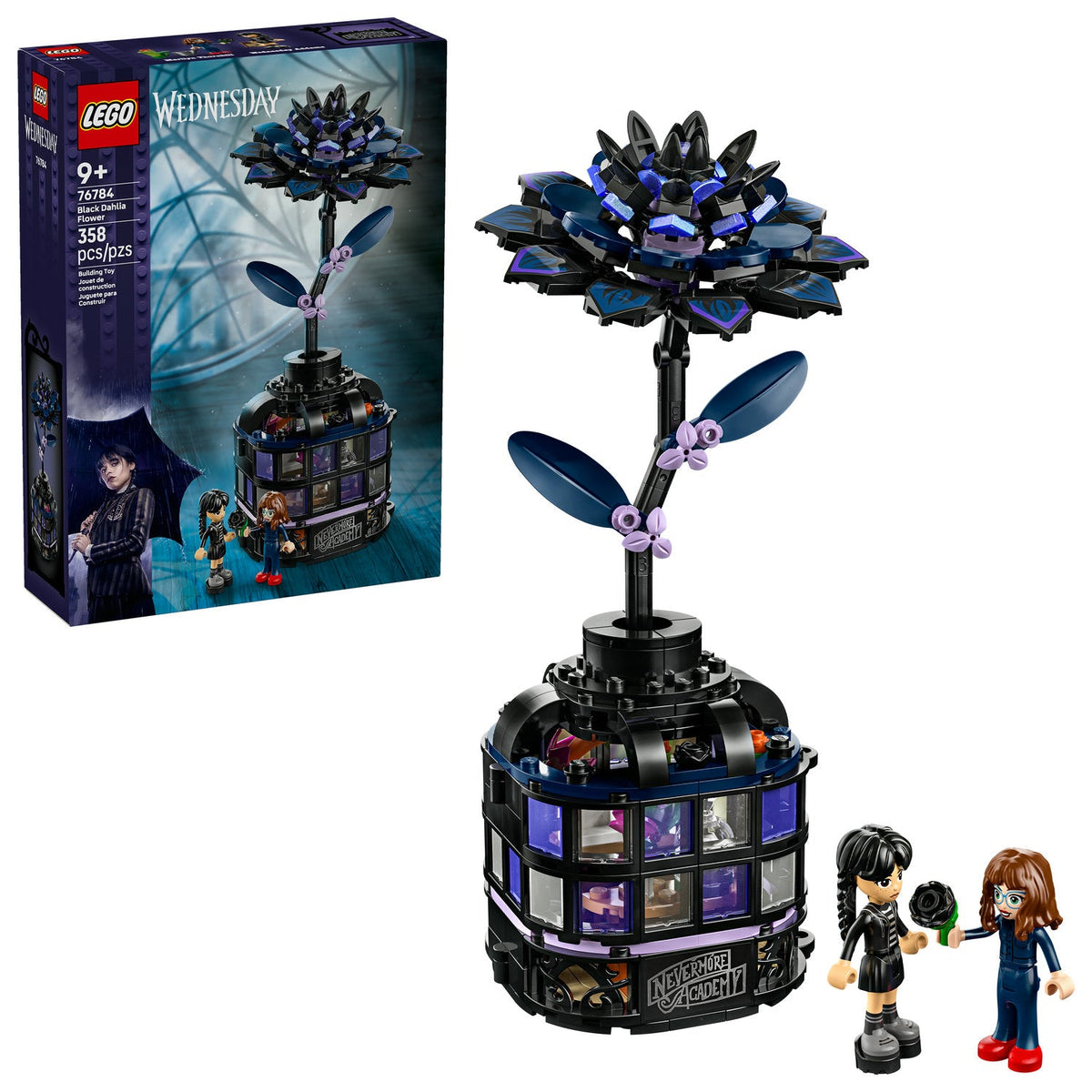 76784 Black Dahlia Flower (Retired) LEGO Wednesday