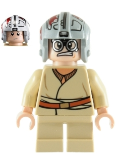 Anakin Skywalker - Short Legs, Light Bluish Gray Helmet (sw0327)
