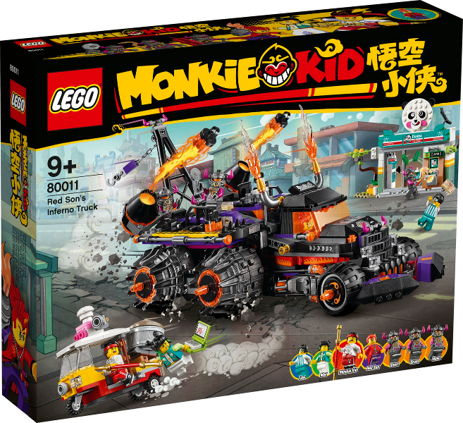 80011 Red Son's Inferno Truck (Retired) LEGO Monkie Kid