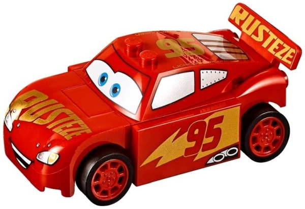 Lightning McQueen - Red, 'RUSTEZE' in Heavy Script (crs011)