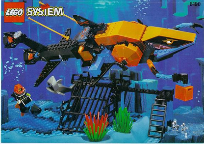 6190 Shark's Crystal Cave (Used) LEGO Aquazone