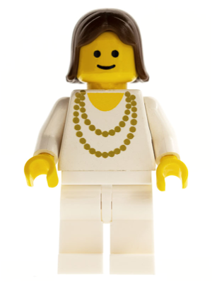 Necklace Gold - White Legs, Brown Female Hair (trn006)
