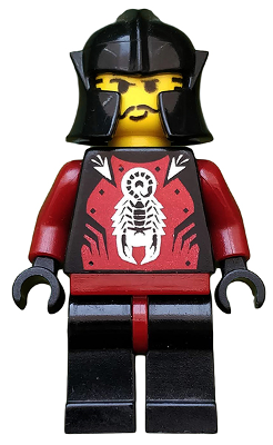 Knights Kingdom II - Shadow Knight, Adventurer Head (Chess Pawn) (cas283)