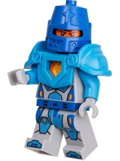 Royal Soldier / King's Guard - Blue Helmet with Eye Slit, Dark Azure Armor, Light Bluish Gray Hands (nex075)