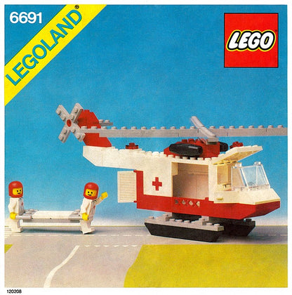 6691 Red Cross Helicopter (Retired) LEGO Town