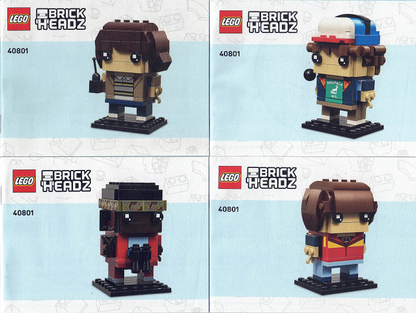 40801 Mike, Dustin, Lucas and Will Figures (Certified) LEGO BrickHeadz