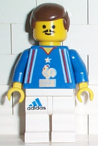 Soccer Player French Team, White Legs Player 5 (soc105)