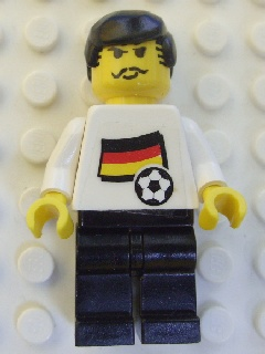 Soccer Player - German Player 3, German Flag Torso Sticker on Front, Black Number Sticker on Back (specify number in listing) (soc031s01)