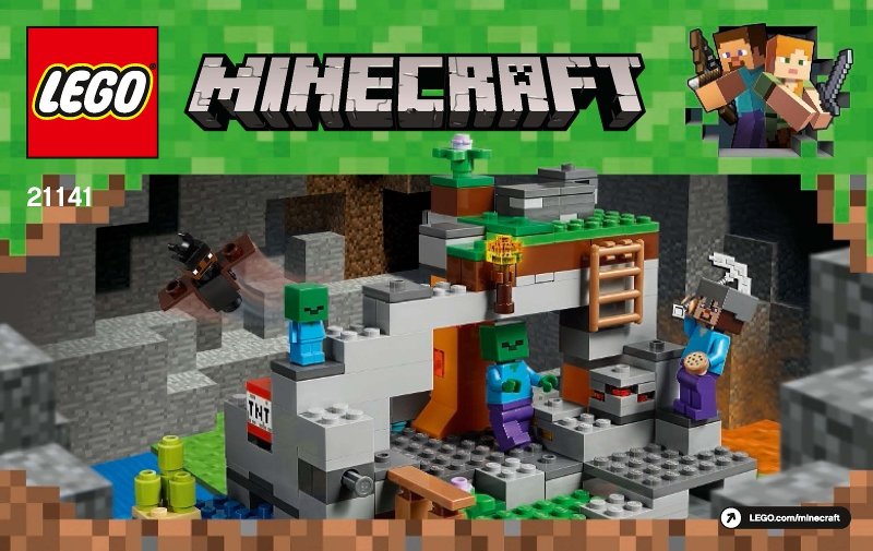 21141 The Zombie Cave (Used) LEGO Minecraft