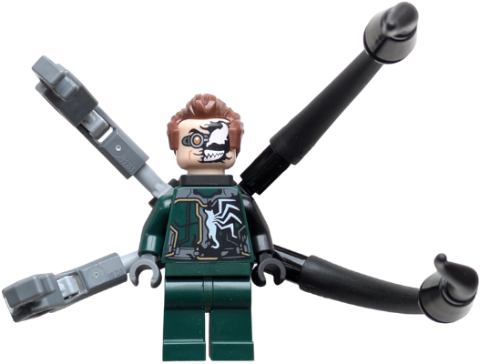 Dr. Octopus (Otto Octavius) / Doc Ock - Dark Green Suit Half Venomized, 2 Mechanical Arms and 2 Back Appendages (sh1037)