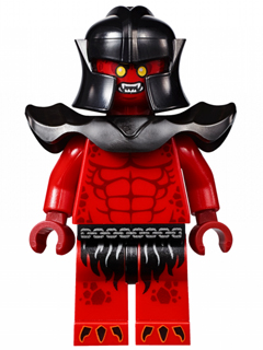 Crust Smasher - Bare Chest, Red Legs, Black Shoulder Pads Armor (nex012)