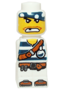 Microfigure Pirate Plank Pirate White (4585528) (85863pb019)