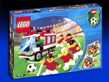 3407 Red Team Bus (Retired) LEGO Sports