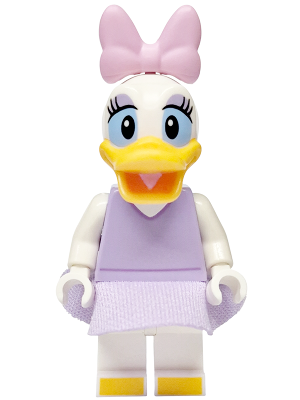 Daisy Duck - Lavender Top and Skirt, Bright Pink Bow (dis187)