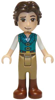 Flynn Rider - Mini Doll, Dark Turquoise Vest, Thick Hinge (dp104)