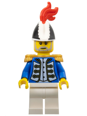 Imperial Soldier IV - Governor, Male, Black and White Bicorne, Red Plume, Gold Epaulettes (pi191)
