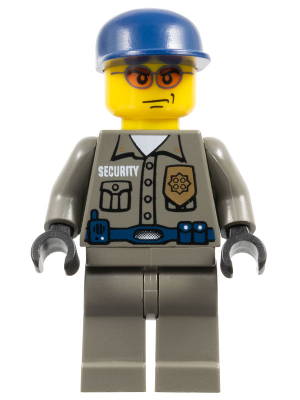 Police - Security Guard, Dark Gray Legs, Dark Blue Cap (wc003)