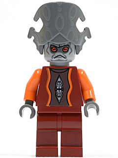 Nute Gunray - Dark Red Outfit, Dark Bluish Gray Headgear (sw0242)