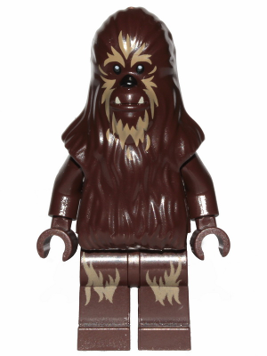 Wookiee Warrior - Dark Brown with Dark Tan Fur, Printed Legs (sw1028)