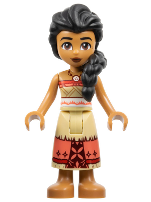 Sina - Red and Tan Top with Tan and Coral Long Skirt (dp172)