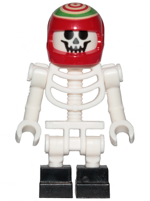 Skeleton - Red Helmet, Bent Arms, Black Square Feet (Douglas Elton / El Fuego) (hs042)